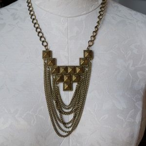 Brass chain necklace